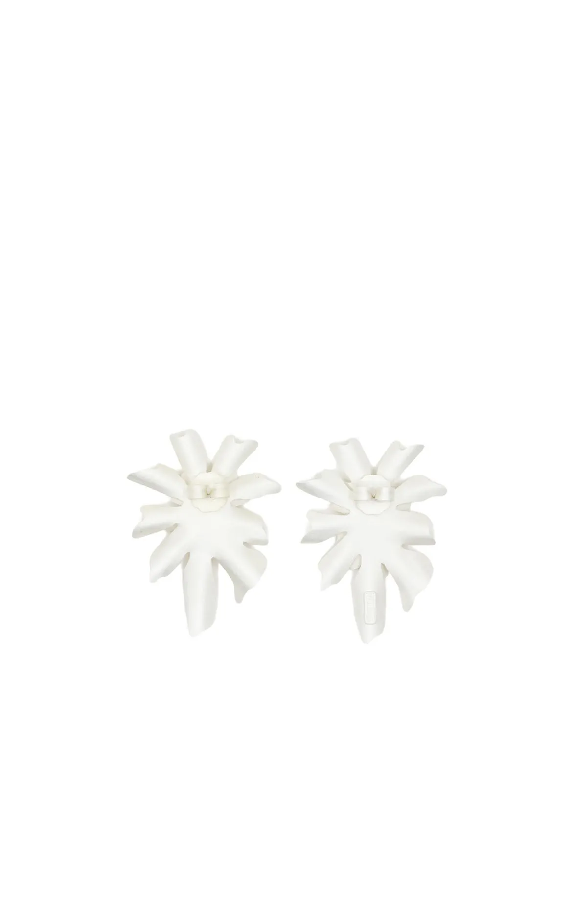 Matte Silver Flora Earrings