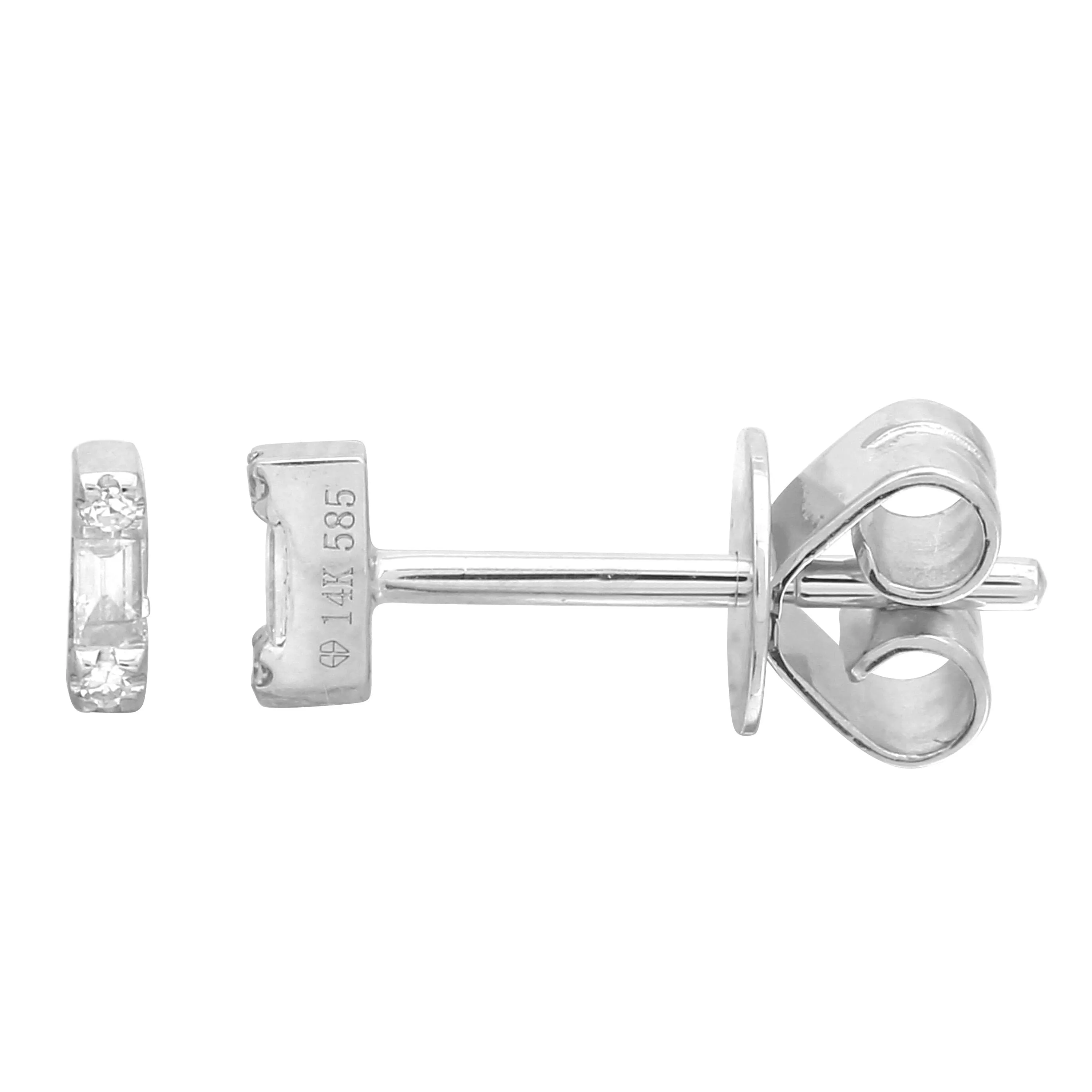 Mini Bar Diamond Earrings