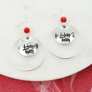 Mississippi Slogan Disc Earrings