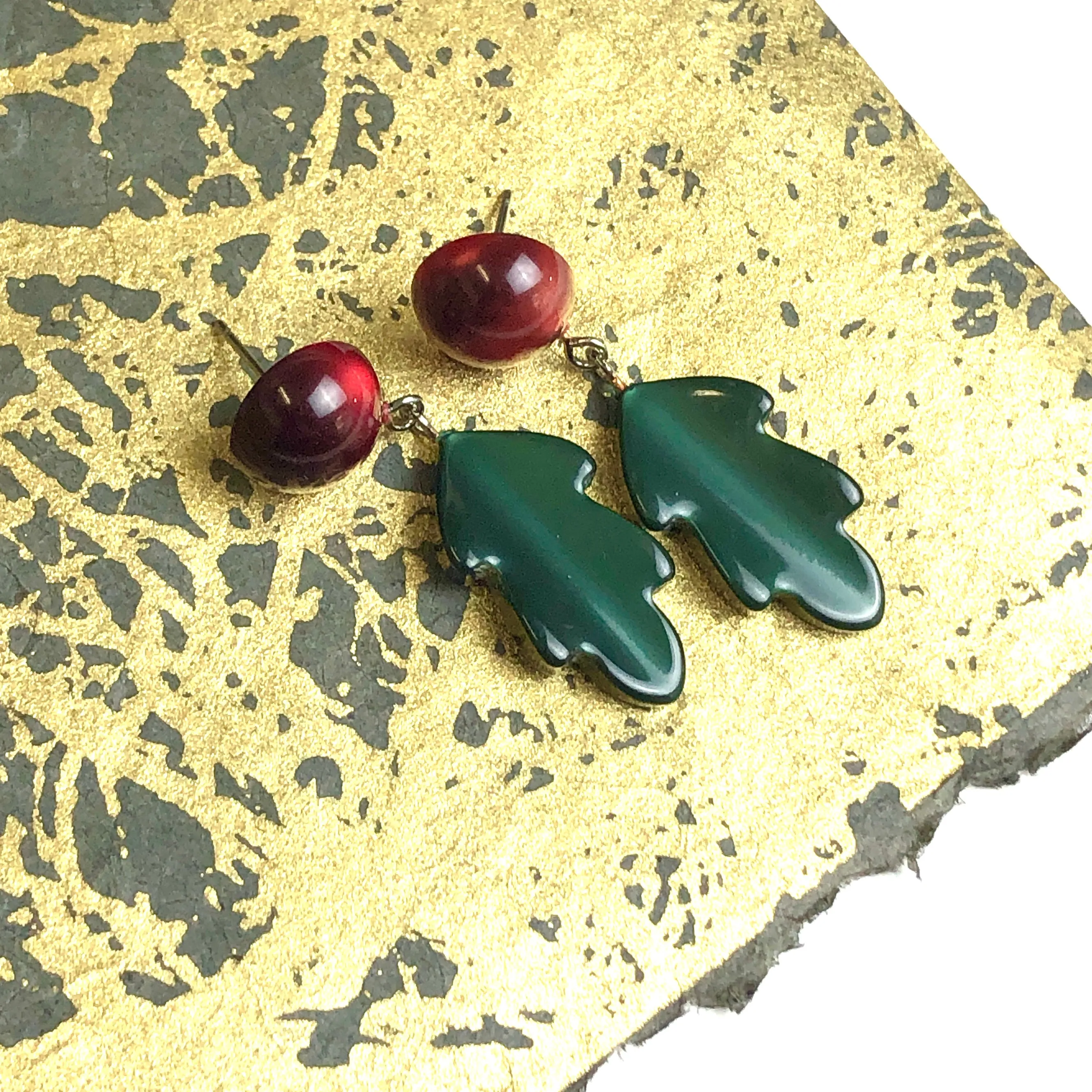 Mistletoe Moonglow Drop Earrings