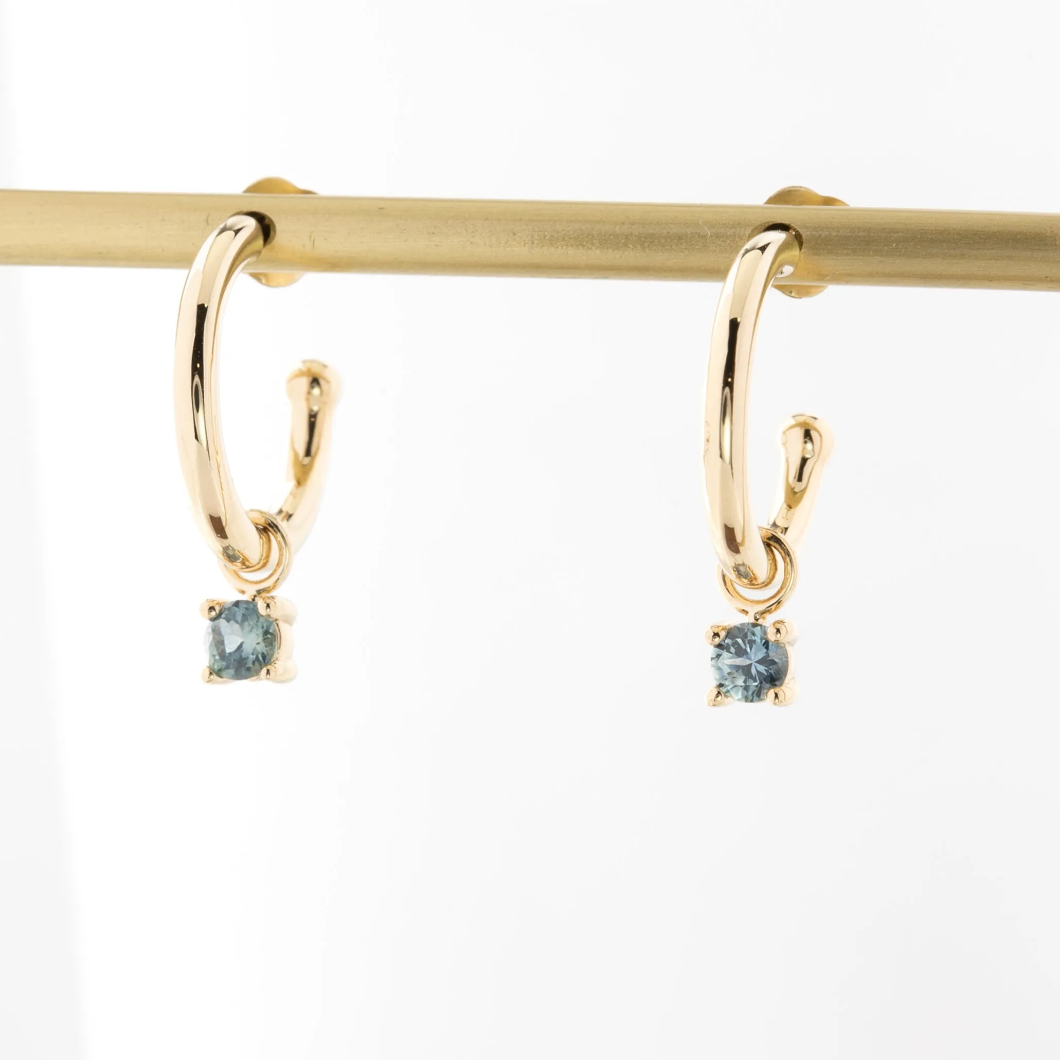 Montana Sapphire Hoop Earrings