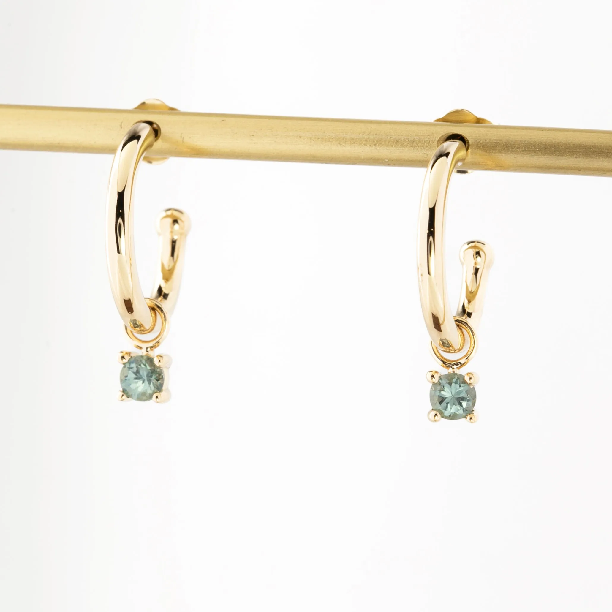 Montana Sapphire Hoop Earrings