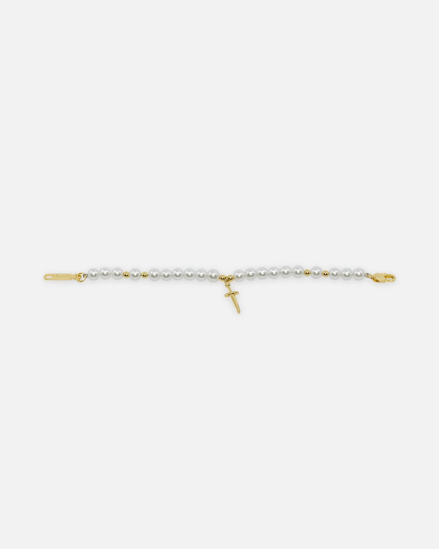 NXS Dagger Pearl Bracelet Pearl/Gold