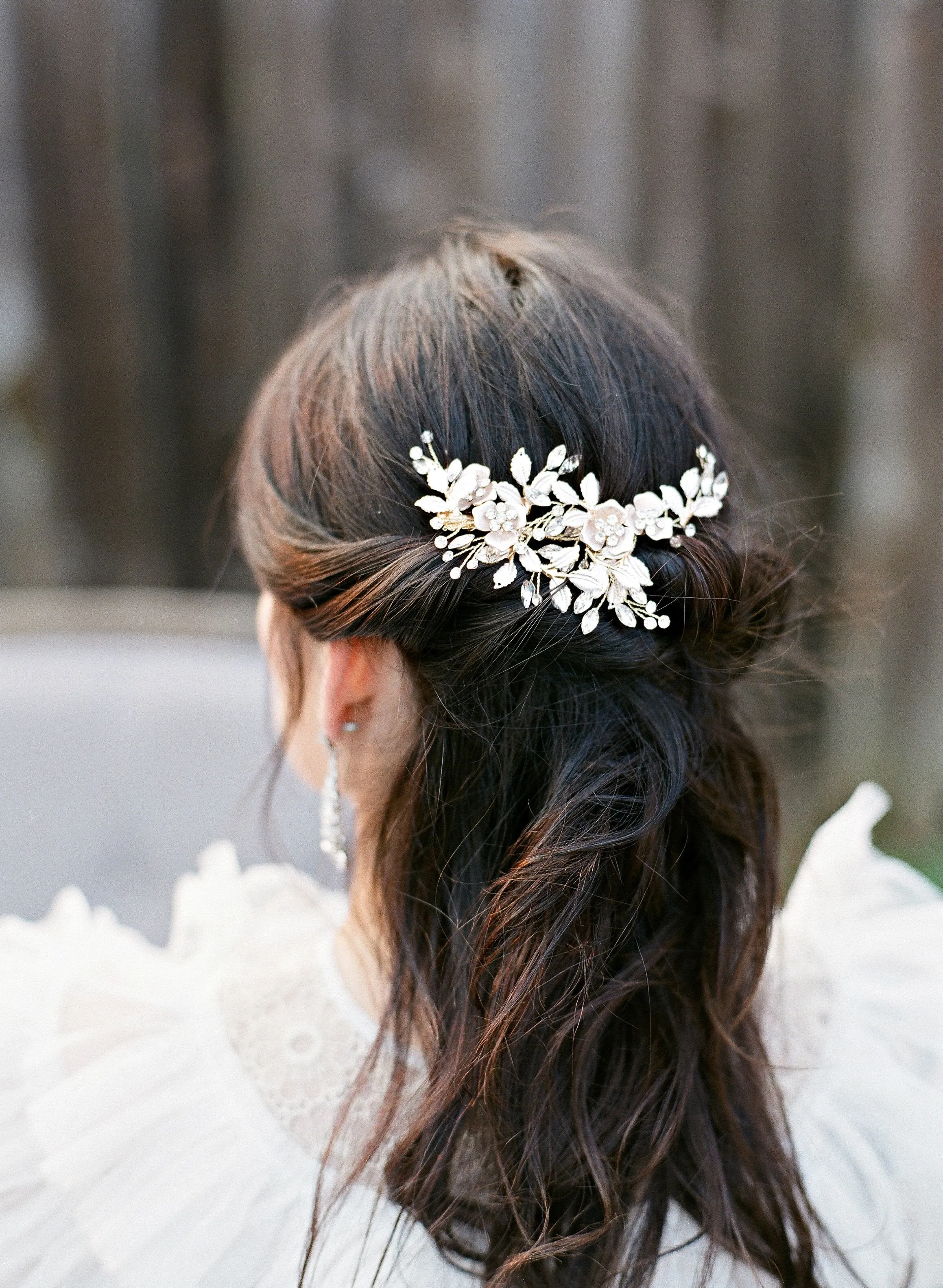 PHILLIPA Gilded Blossoms Bridal Headpiece