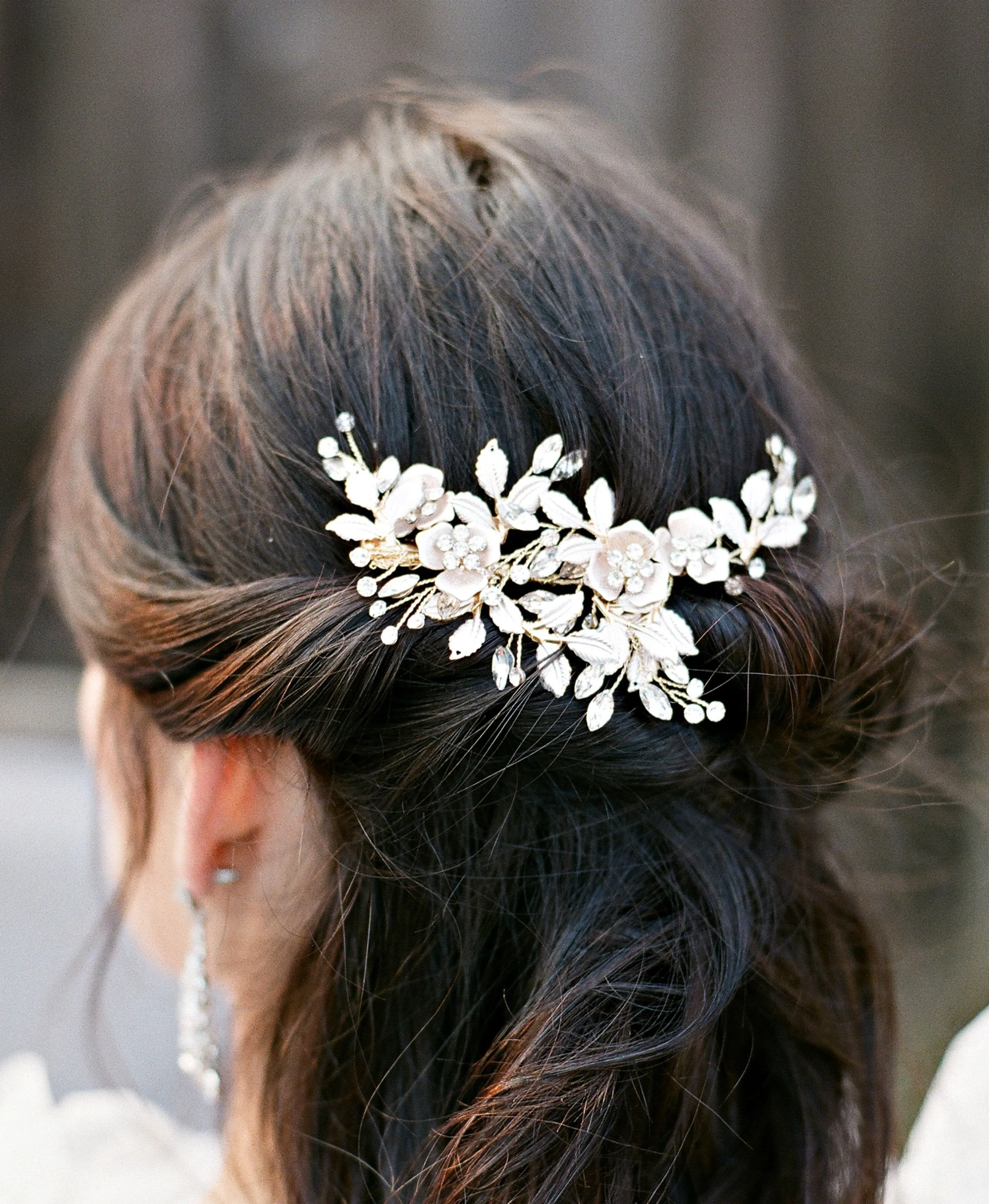 PHILLIPA Gilded Blossoms Bridal Headpiece