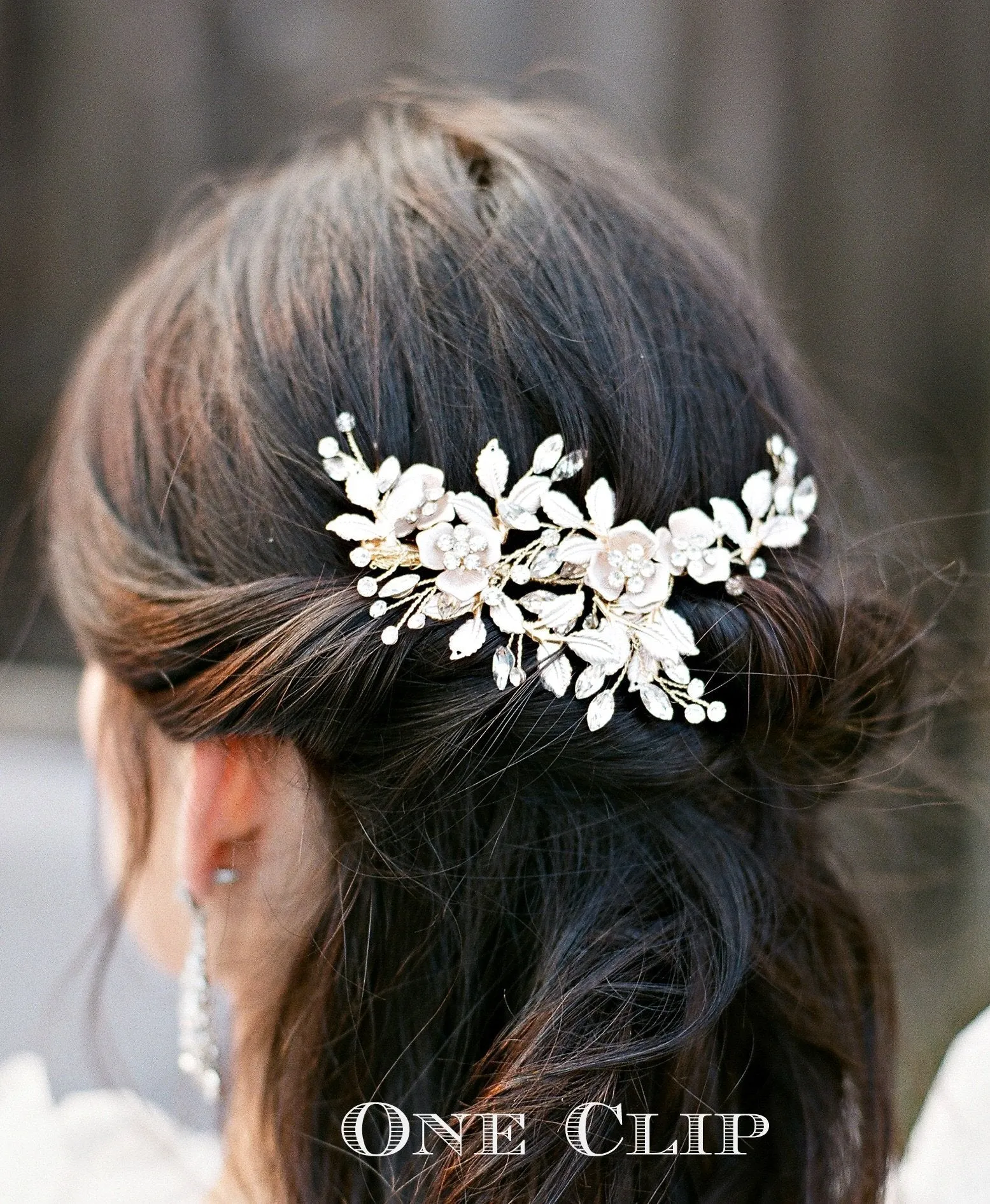 PHILLIPA Gilded Blossoms Bridal Headpiece