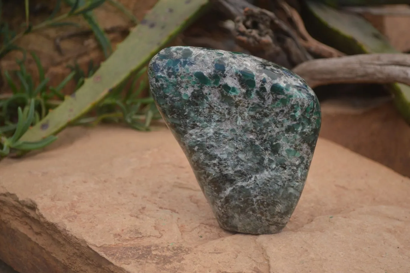 Polished Rare Emerald Mica In Matrix Standing Free Forms x 1 From Mutoko, Zimbabwe