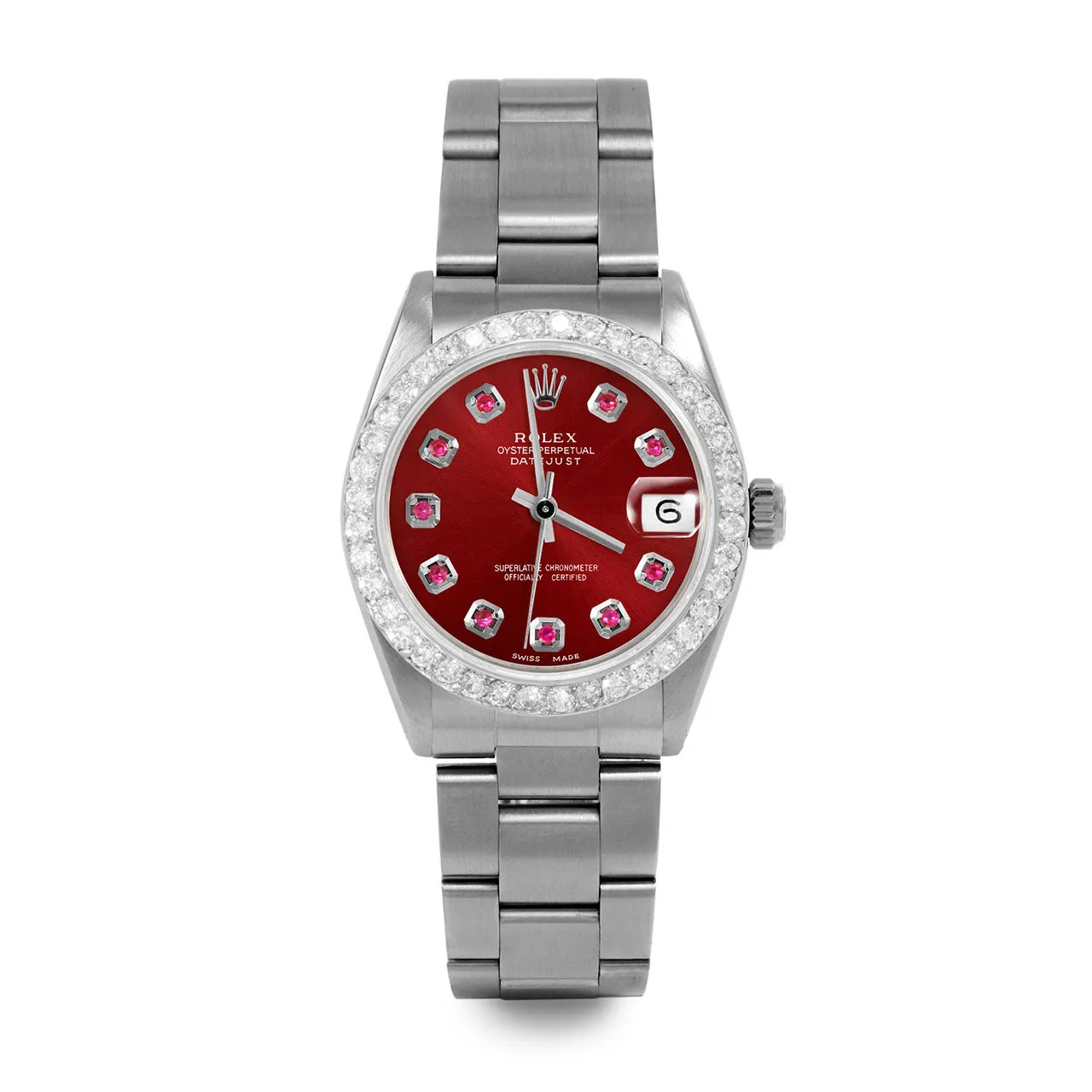 Rolex Datejust 31mm | 6827-SS-RED-RBY-AM-2CT-OYS