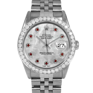 Rolex Datejust 36mm | 16014-WMOP-RBY-AM-25CT-JBL