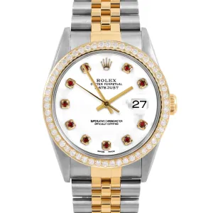 Rolex Datejust 36mm | 16233-WHT-RBY-AM-BDS-JBL