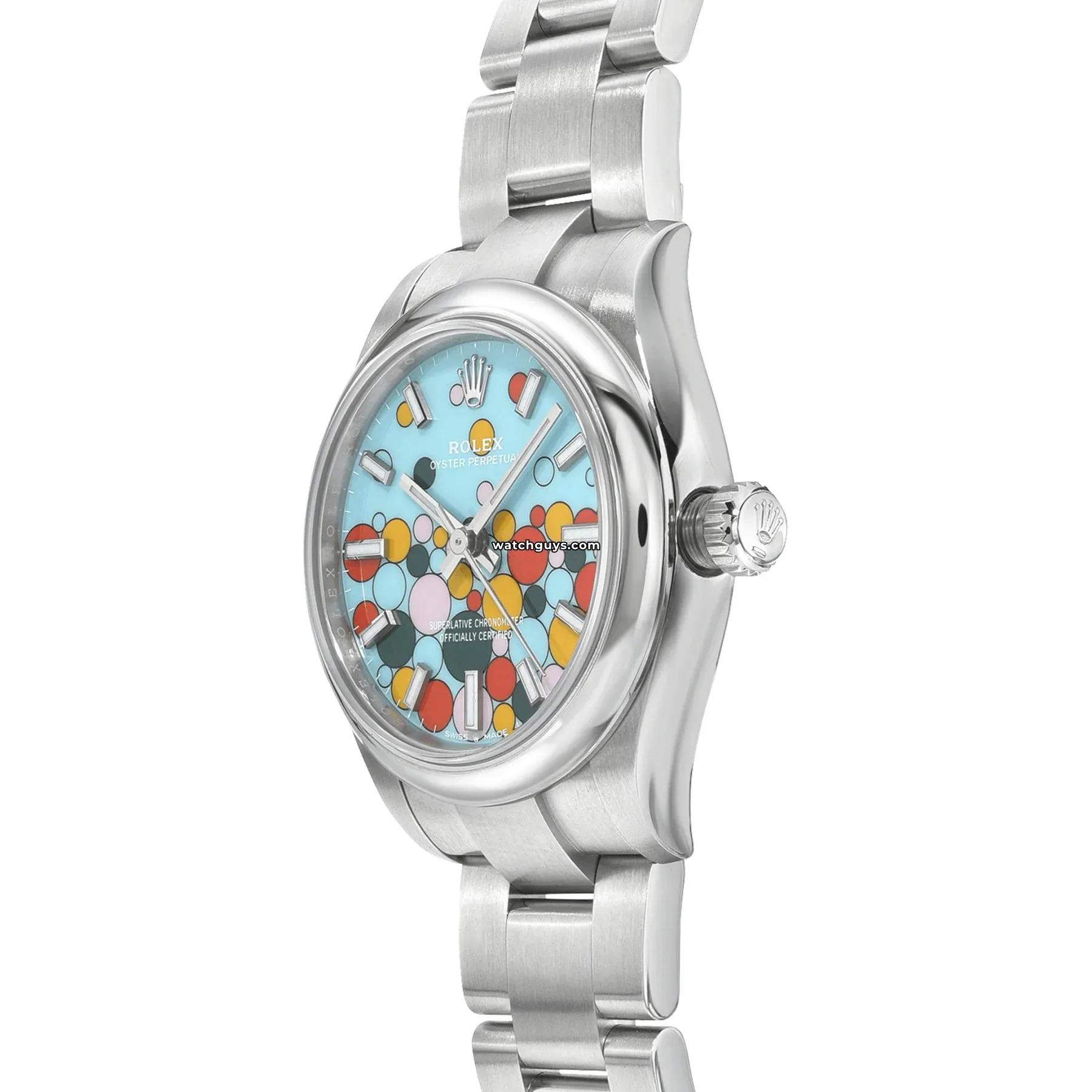 Rolex Oyster Perpetual 277200 Turquoise Celebration Motif