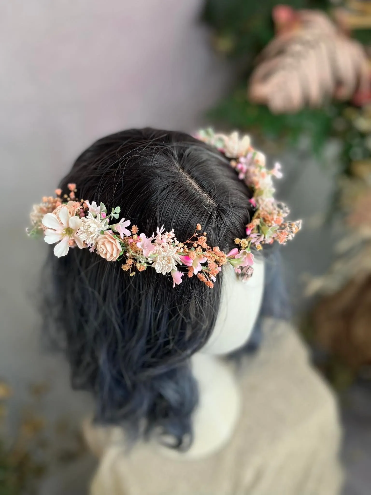 Romantic elven flower crown