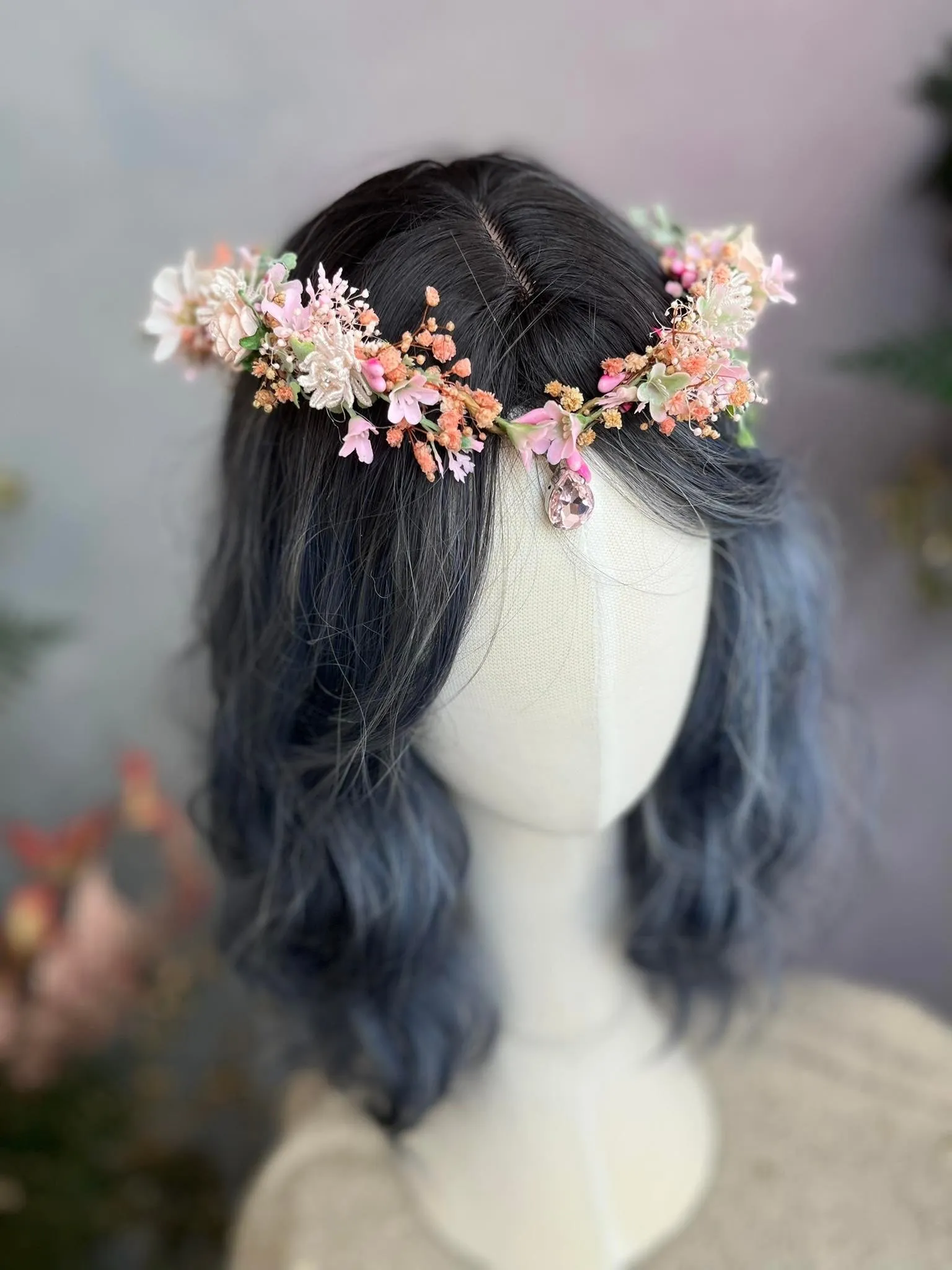 Romantic elven flower crown