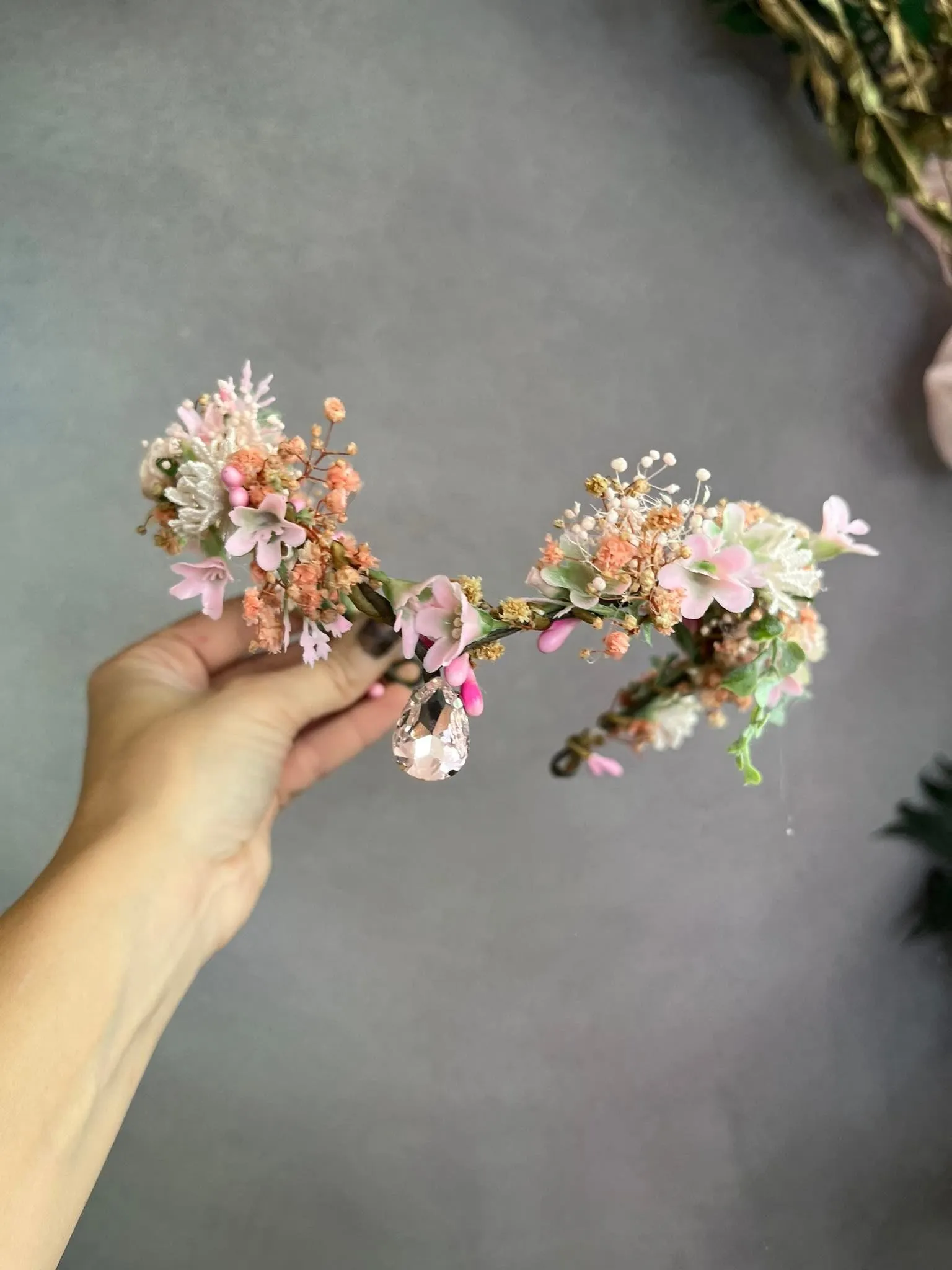 Romantic elven flower crown