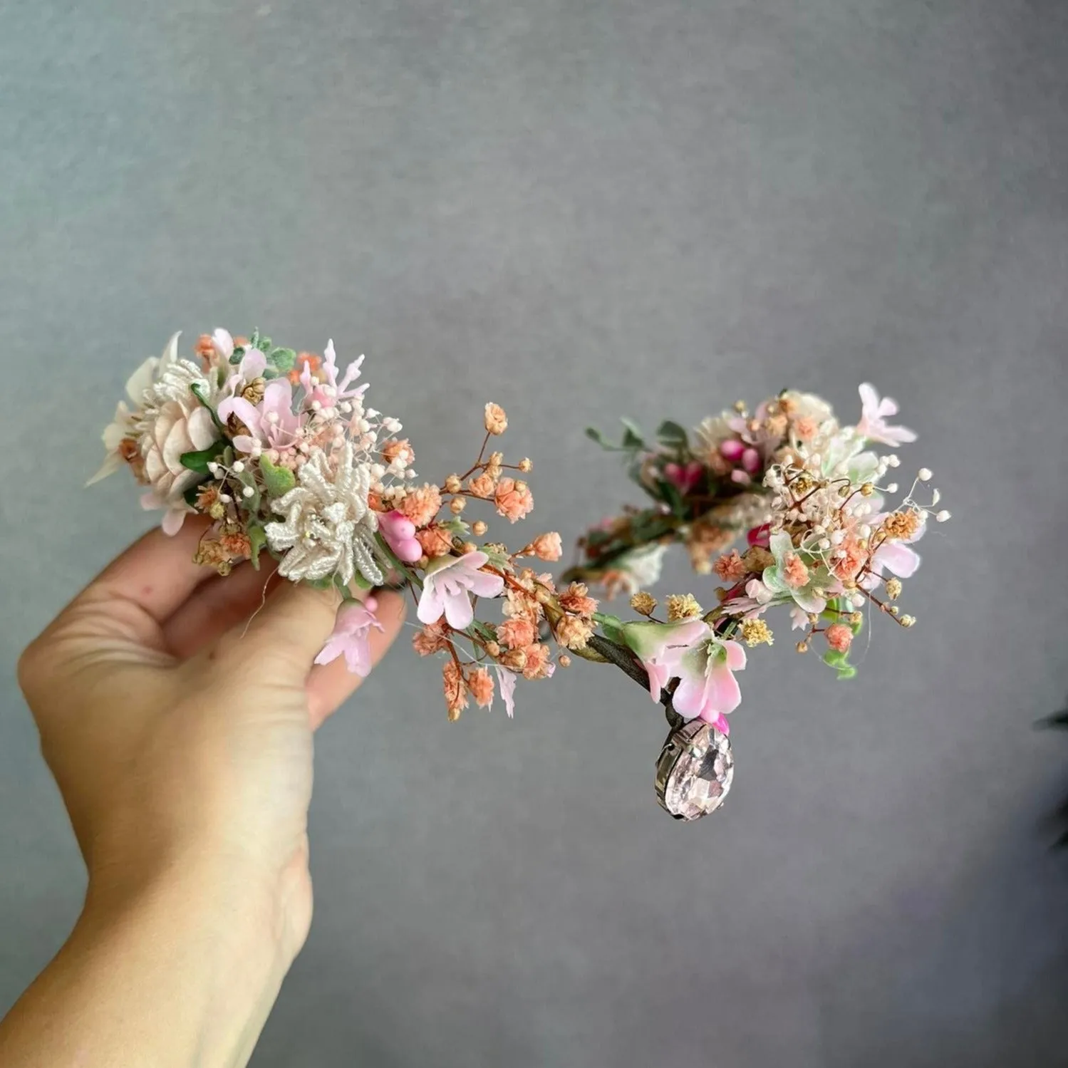 Romantic elven flower crown