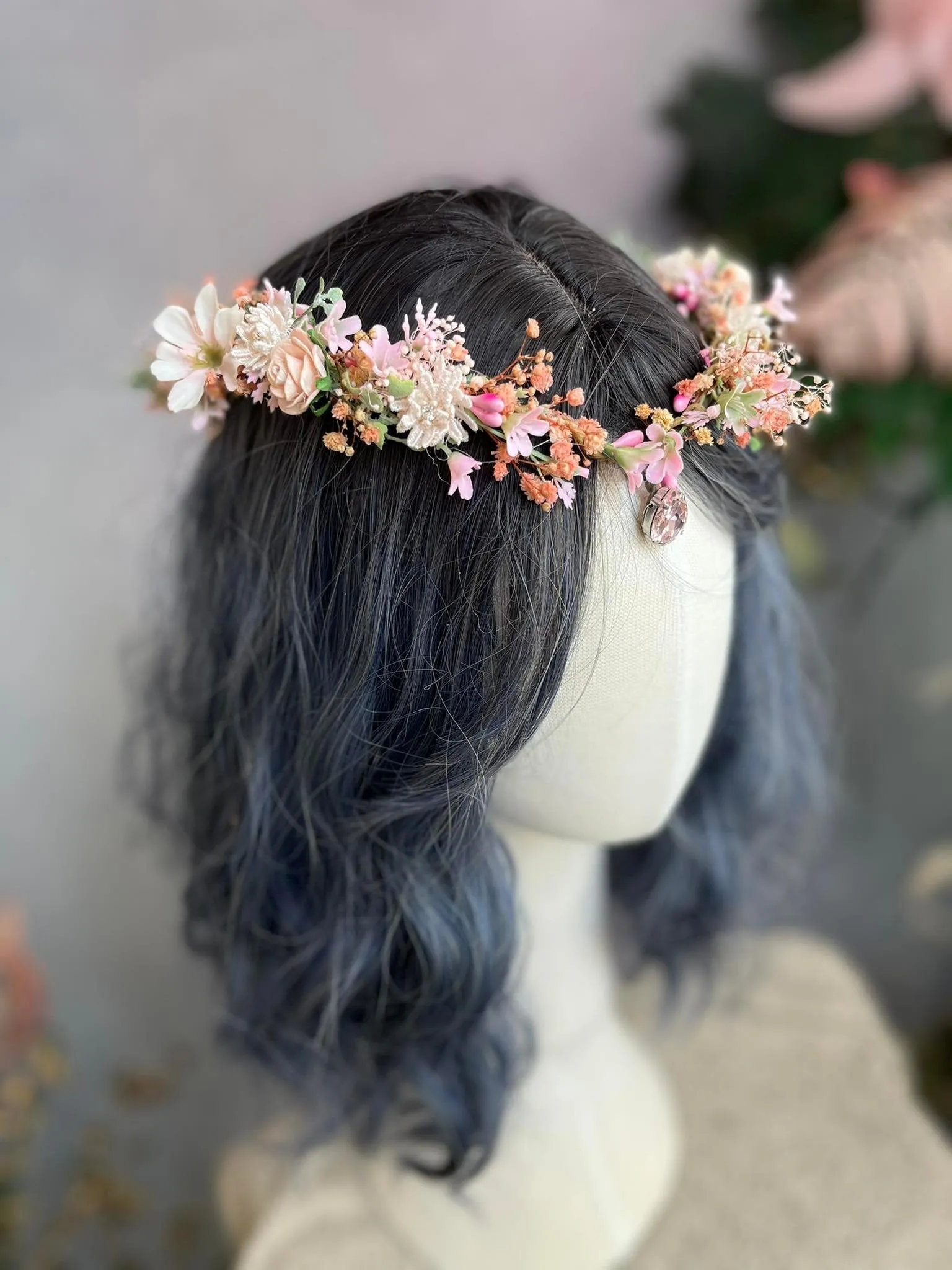 Romantic elven flower crown