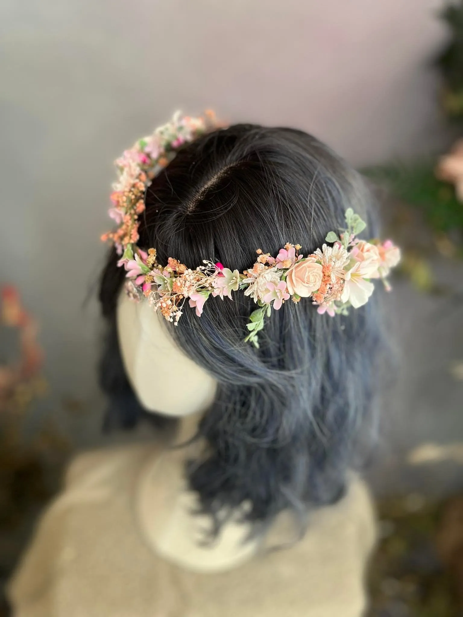 Romantic elven flower crown