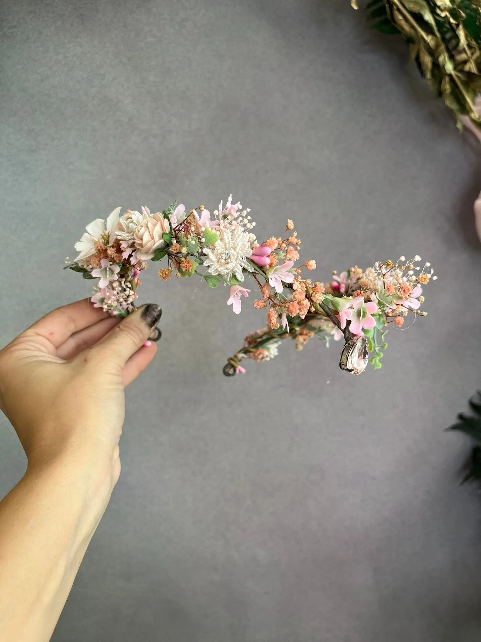 Romantic elven flower crown