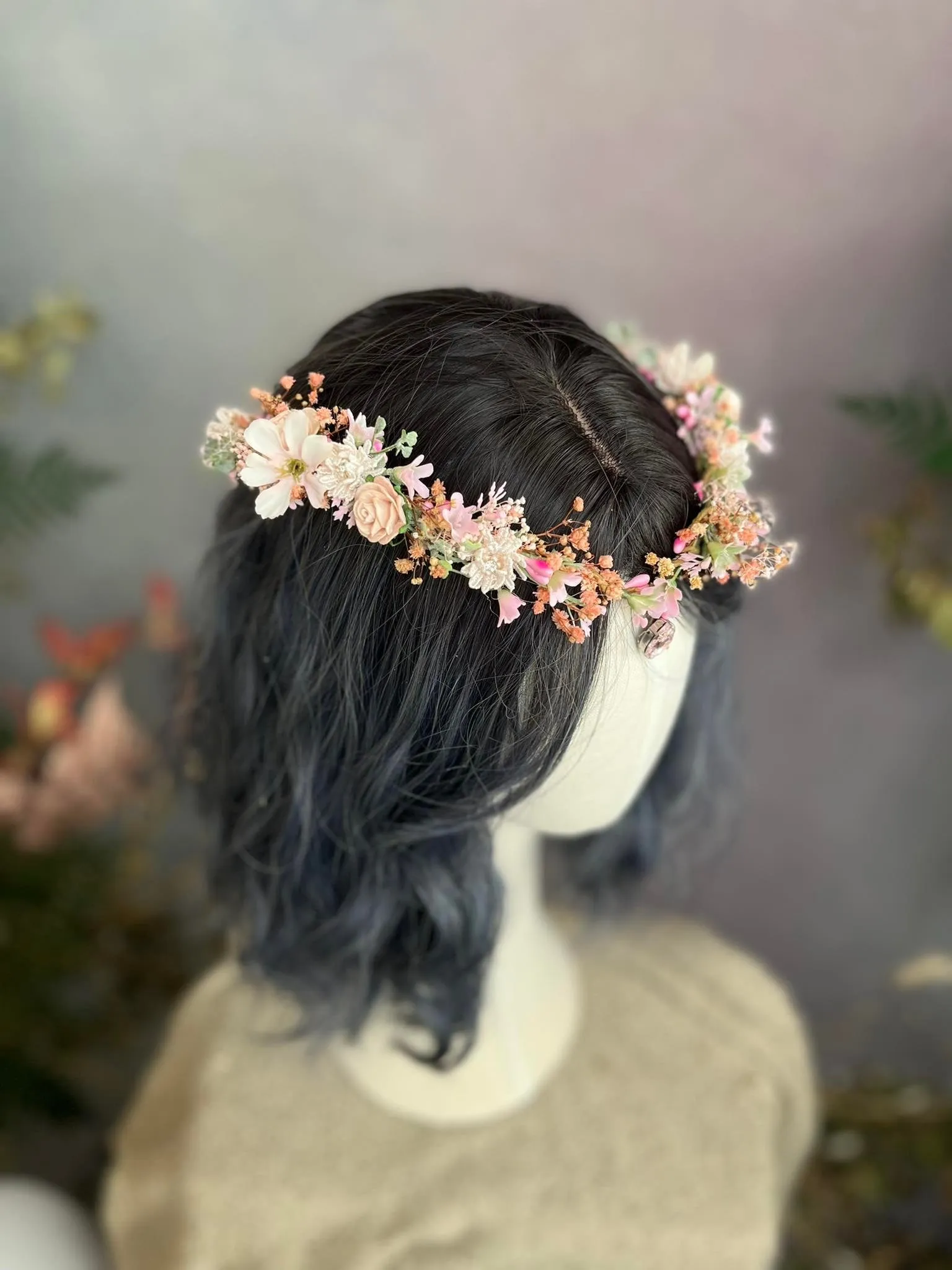 Romantic elven flower crown