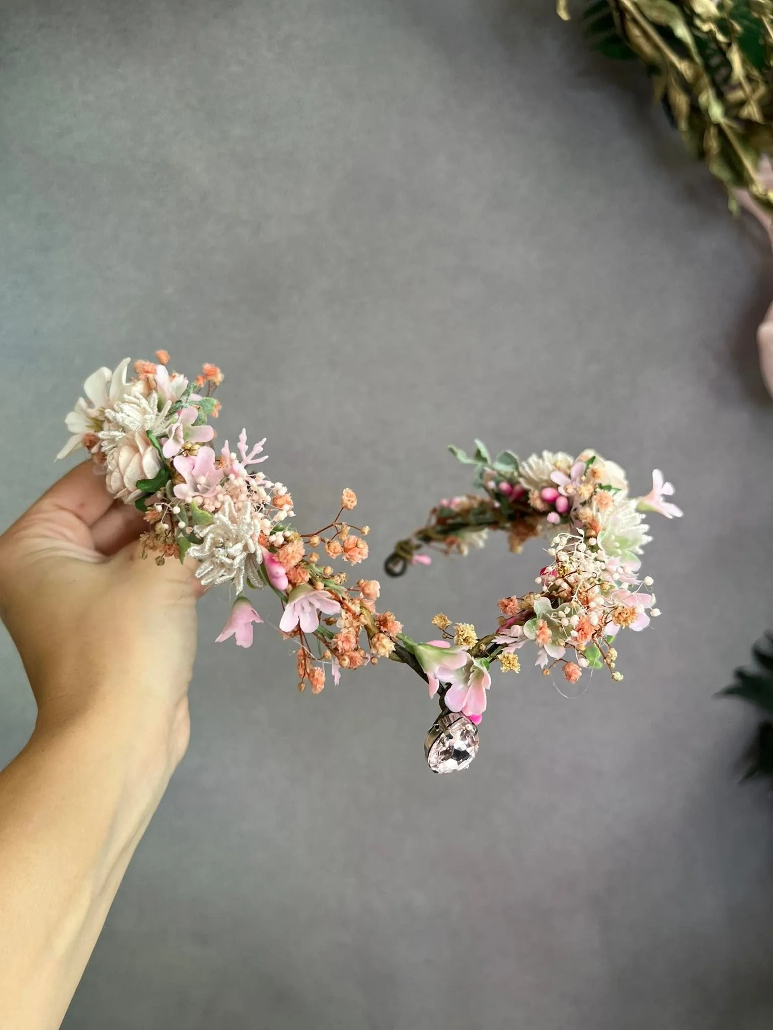 Romantic elven flower crown