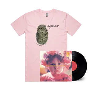 Ruby Gill / I’m gonna die with this frown on my face Black Vinyl   Profound Bird T-Shirt Bundle