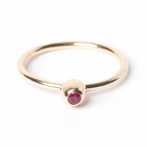 Ruby Small Honey Pot Ring