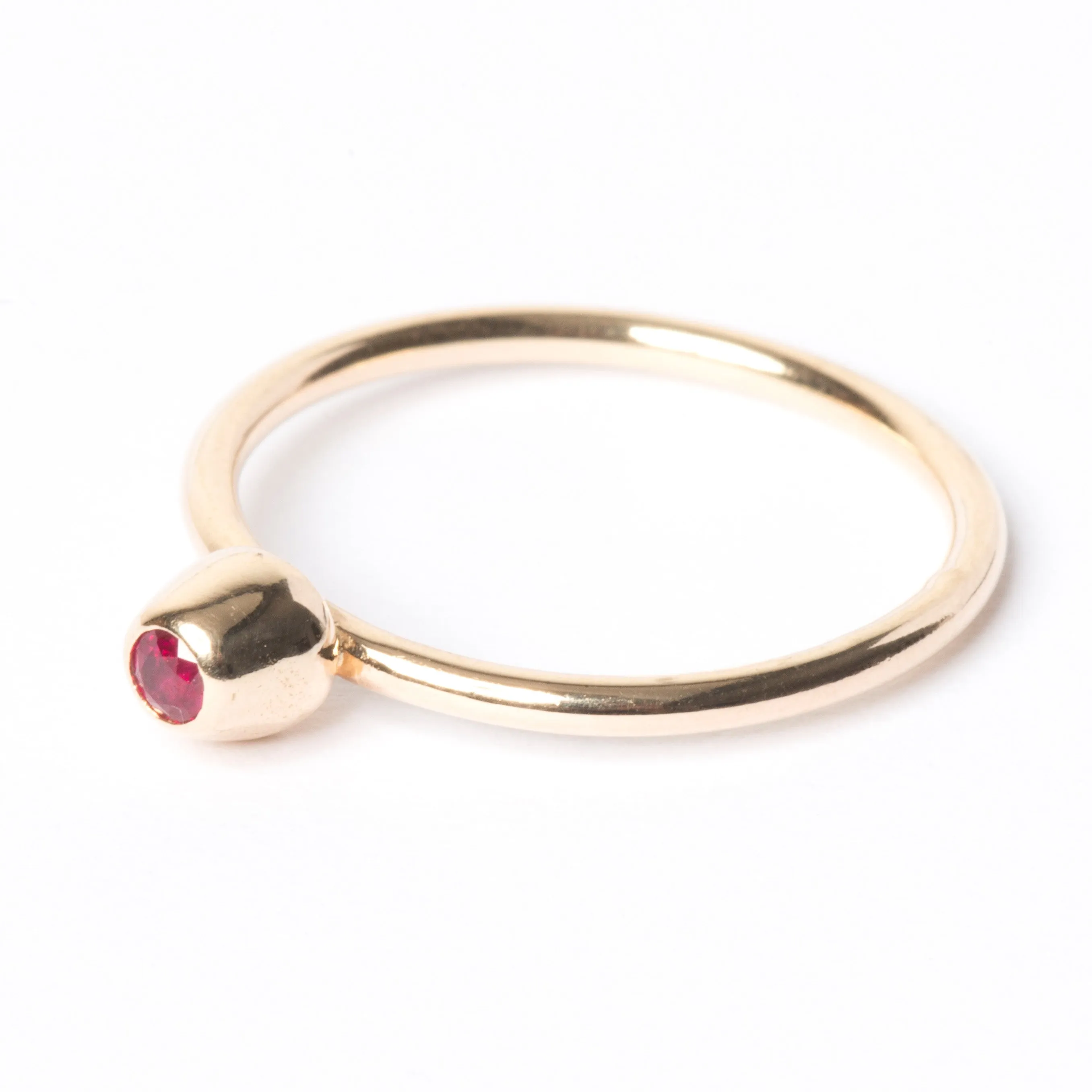 Ruby Small Honey Pot Ring