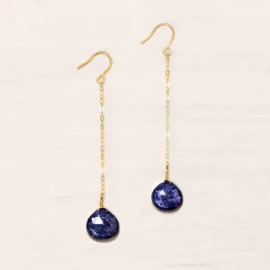 Sapphire Drop Earrings