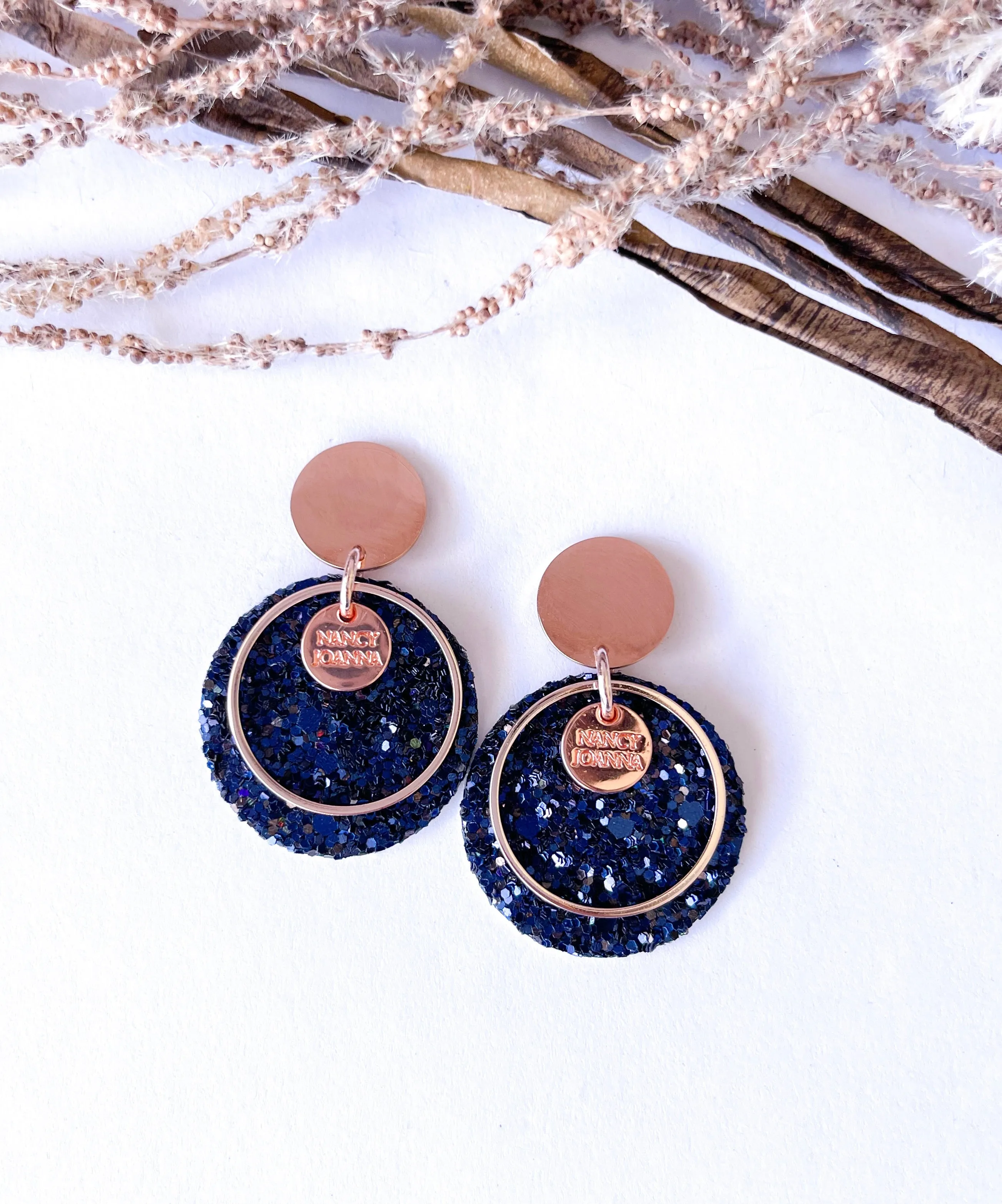 Sapphire Sparkle Round Drops