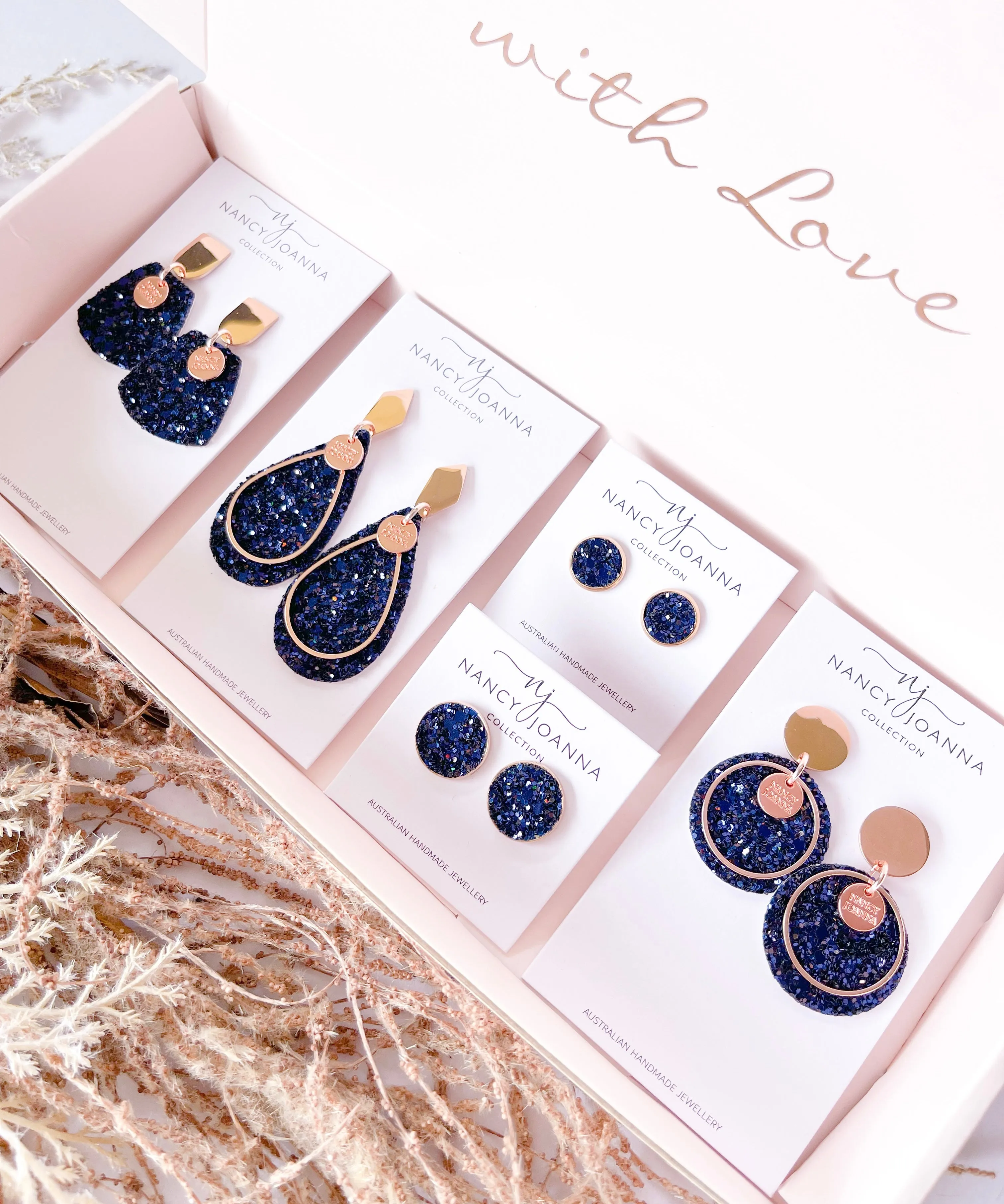 Sapphire Sparkle Round Drops