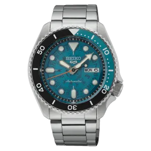 Seiko 5 Sports SRPJ45 Automatic 10 ATM Water Resistant 42.5mm Turquoise Dial Men's Watch