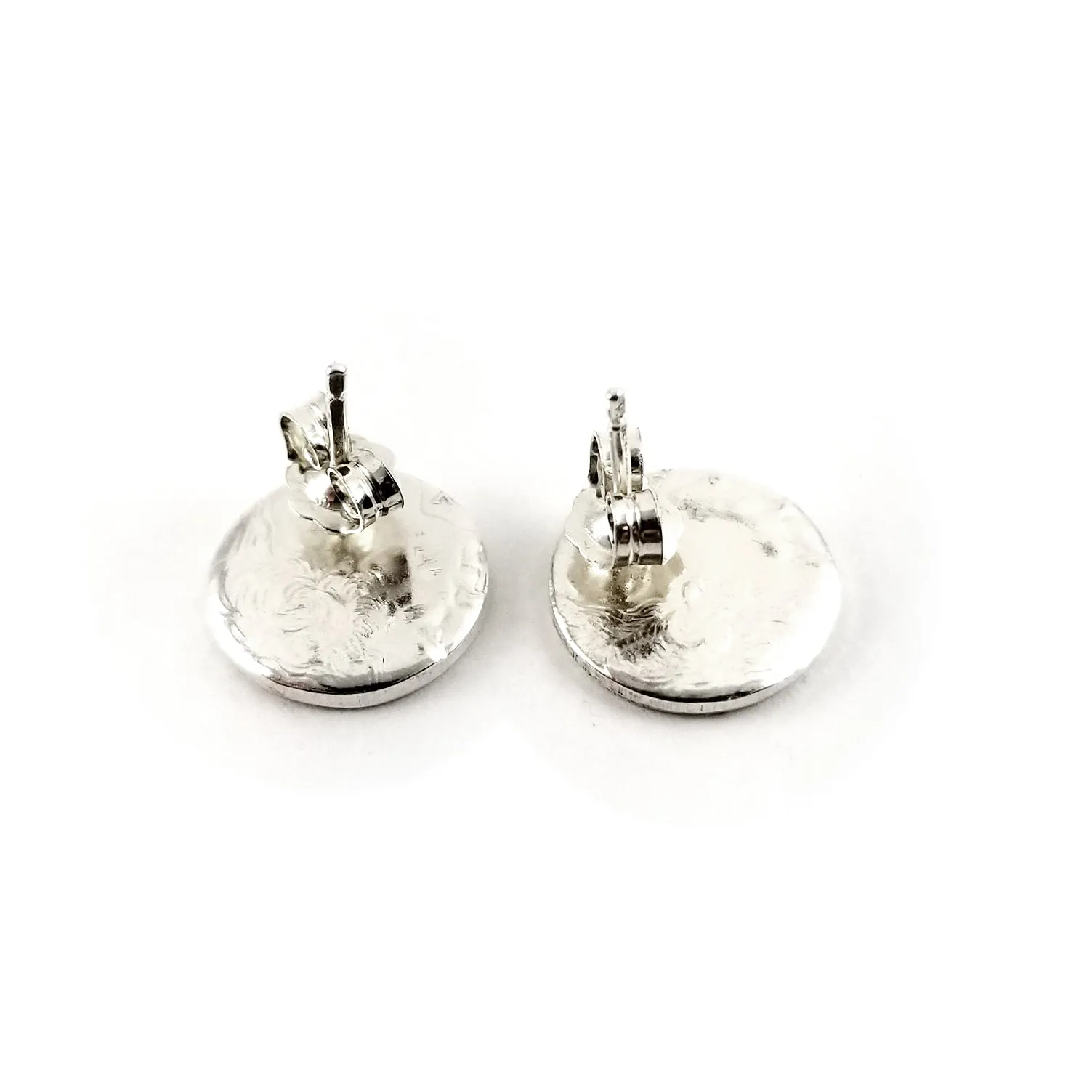 Silver Yosemite National Park Quarter Punch Out Stud Earrings