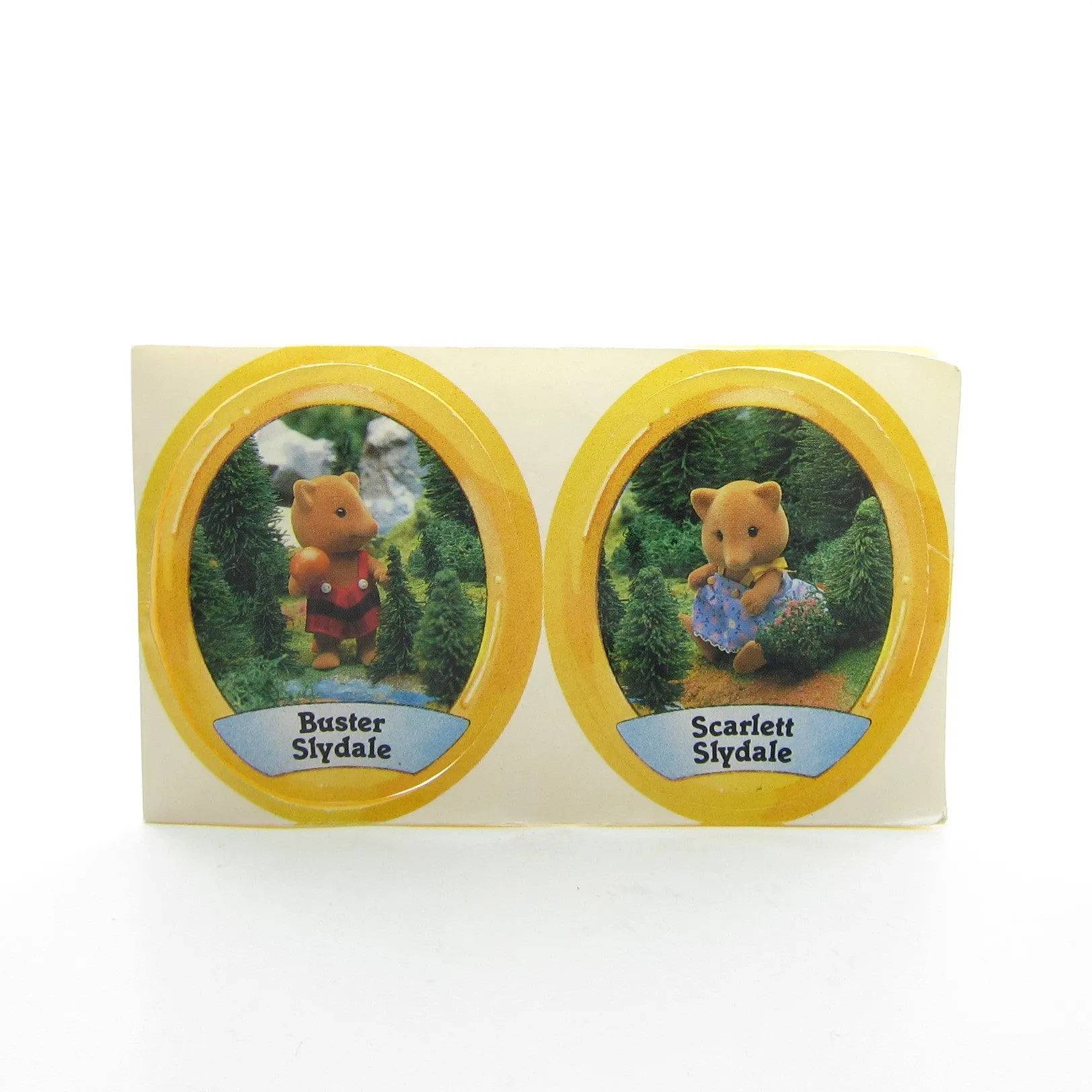 Slydale Fox Family Stickers Vintage Sylvanian Families