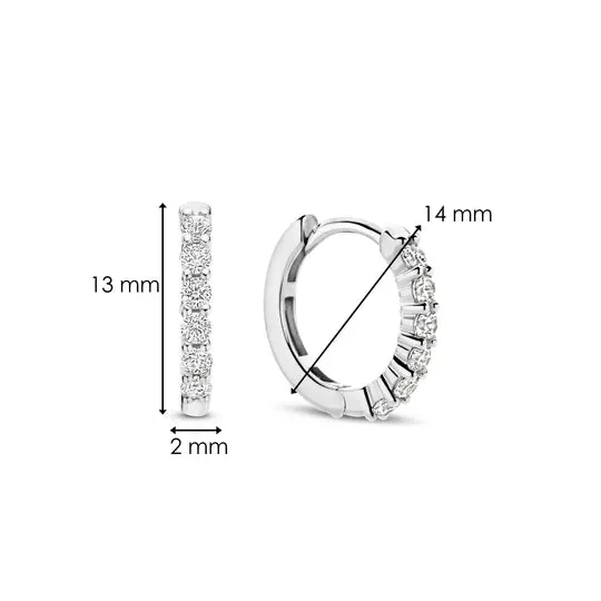 Small Pavé CZ Hoops