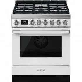 Smeg - Portofino Pro-Style All-Gas Range, 30" X 25"