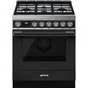 Smeg - Portofino Pro-Style All-Gas Range, 30" X 25"