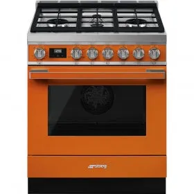 Smeg - Portofino Pro-Style All-Gas Range, 30" X 25"