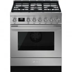 Smeg - Portofino Pro-Style All-Gas Range, 30" X 25"