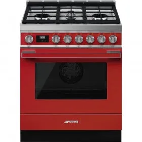 Smeg - Portofino Pro-Style All-Gas Range, 30" X 25"