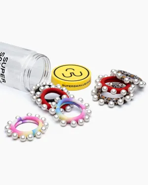 Super Smalls Girls Central Park Pearl Hair Ties in Pearl