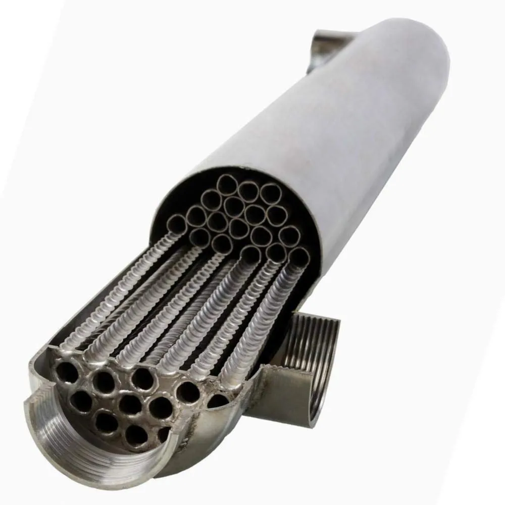 Swimming Pool Heat Exchanger - 55K Titanium Same Side 1" & 3/4" FPT