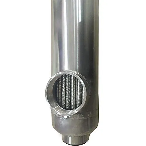 Swimming Pool Heat Exchanger - 55K Titanium Same Side 1" & 3/4" FPT