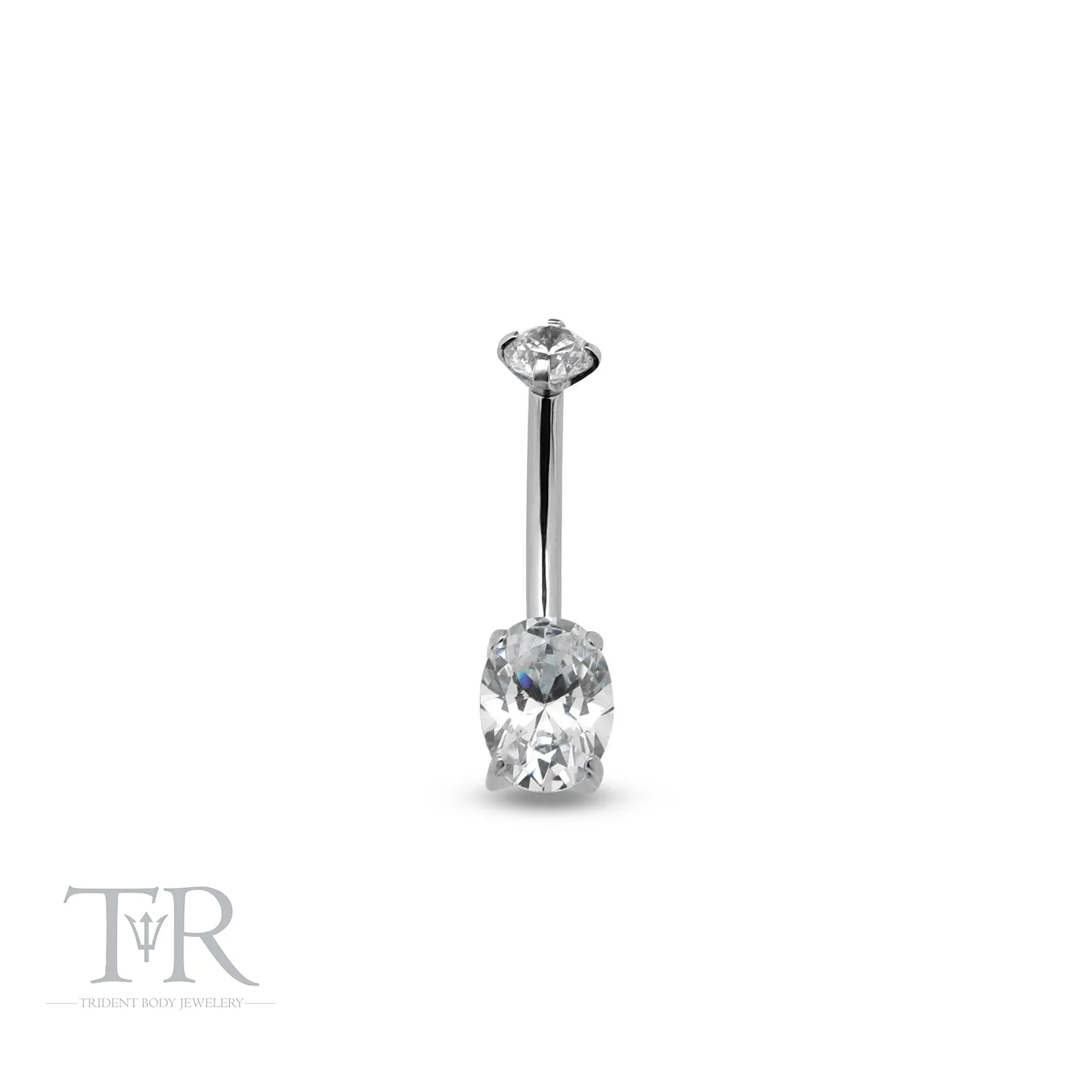 Trident Internally Threaded Oval Navel