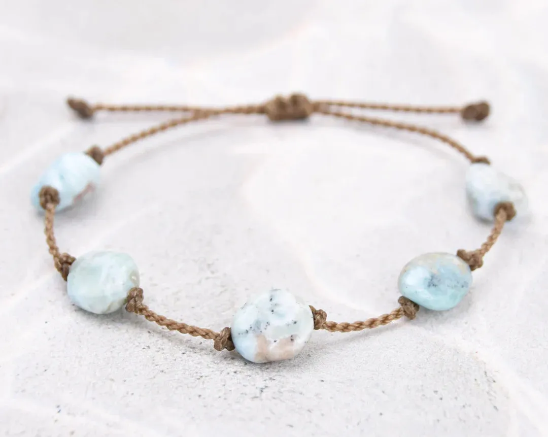 Tula Blue Aqua Larimar Nugget Bracelet