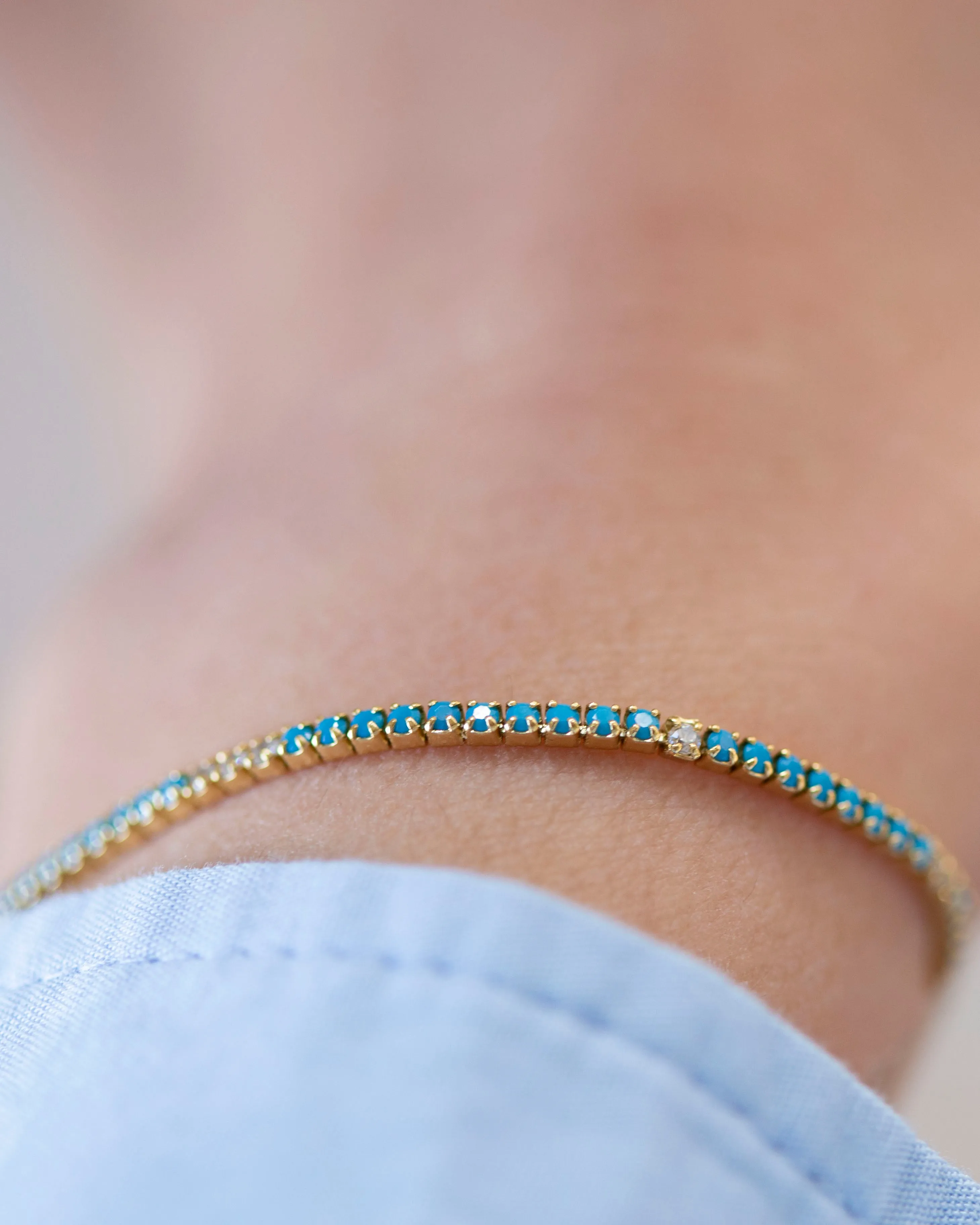 Turquoise Tennis Bracelet