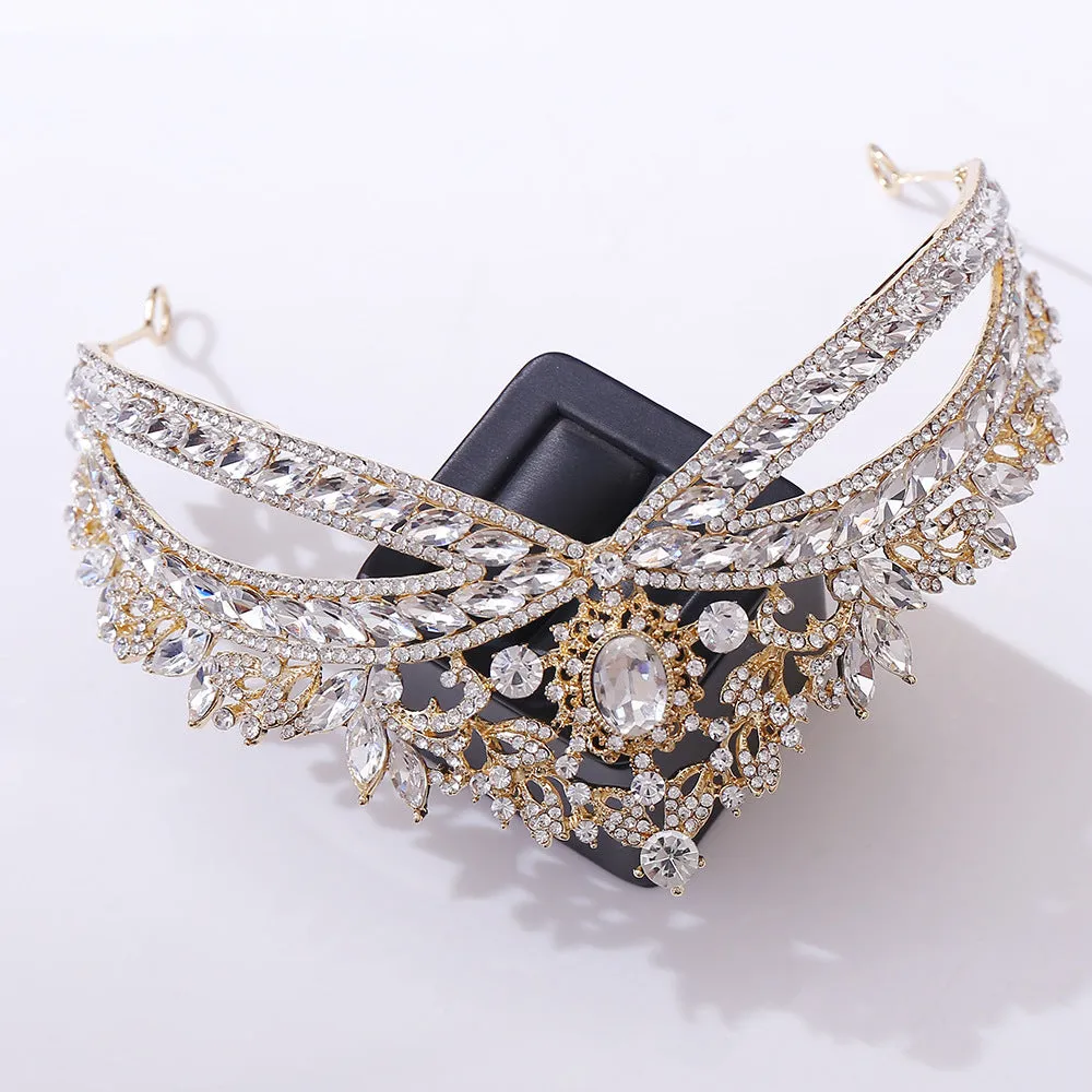 Wedding Crown Headdress Bridal Rhinestone Wedding Style Crown Accessories