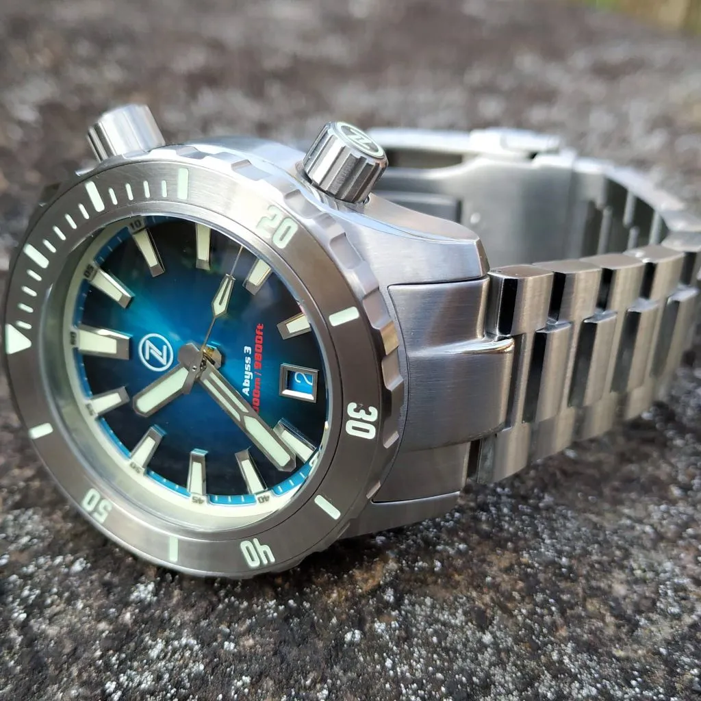 Zelos Abyss 3 3000M Steel Teal (3km,&nbsp;Swiss&nbsp;Mvmt,&nbsp;Limited&nbsp;Edition)