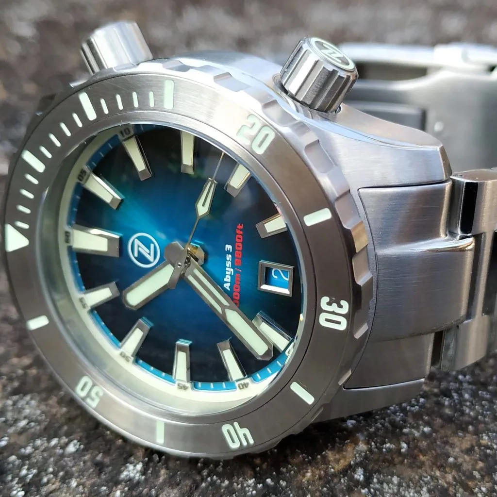 Zelos Abyss 3 3000M Steel Teal (3km,&nbsp;Swiss&nbsp;Mvmt,&nbsp;Limited&nbsp;Edition)